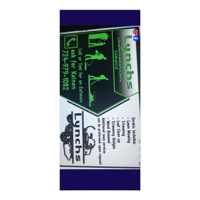 Carte Publicitaire Rack Card (Devant)