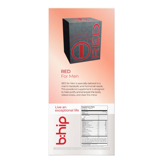 CARTE PUBLICITAIRE RED (Devant)