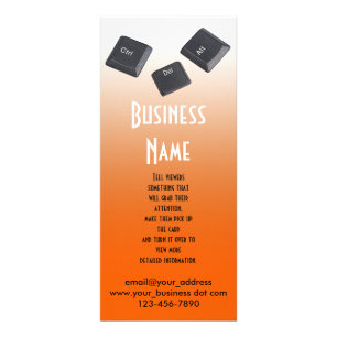 Carte Publicitaire Redémarrer les clés de l'ordinateur