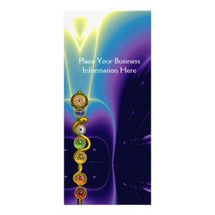 CARTE PUBLICITAIRE RODE D'ASCLEPIUS, 7 CHAKRAS, YOGA, ÉNERGIE SPIRITU