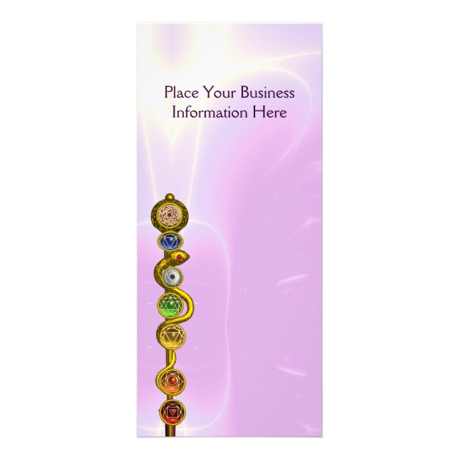 CARTE PUBLICITAIRE RODE D'ASCLEPIUS,7 CHAKRAS,YOGA,ÉNERGIE SPIRITUELL (Devant)