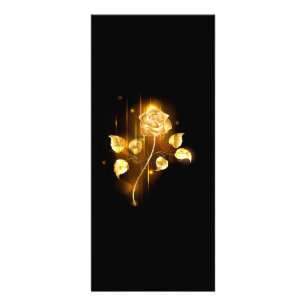 Carte Publicitaire Rose d'or ( rose d'or )