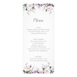 Carte Publicitaire Roses roses violettes violet Fleur sauvage Mariage