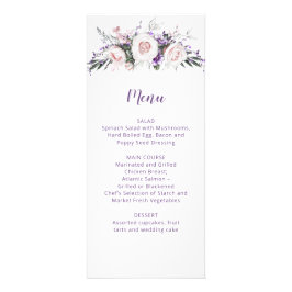 Carte Publicitaire Roses roses violettes violet Fleur sauvage Mariage