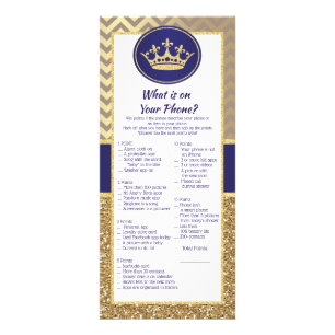 Carte Publicitaire Royal Prince What on Your Phone Game