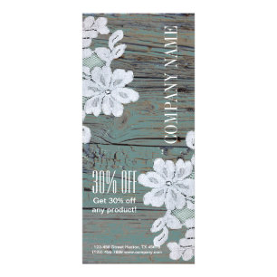 Carte Publicitaire Russe Western Pays Blanche dentelle Turquoise gran