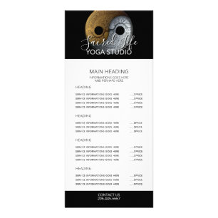 Carte Publicitaire Sacred Balance   Symbole Yin Yang