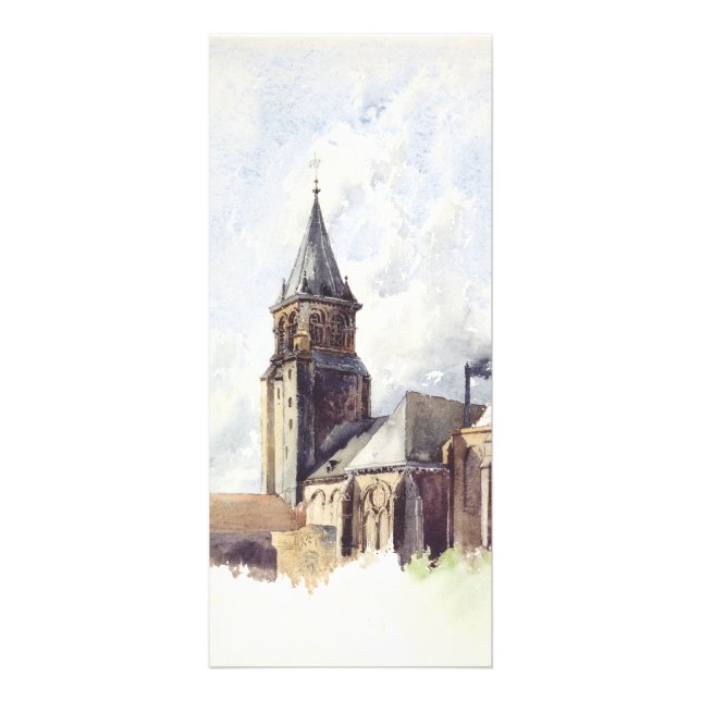 Carte Publicitaire Saint Germain des Prés Eglise Paris (Devant)