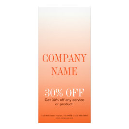 Carte Publicitaire Salon de bronzage minimaliste de beauté tangerine 