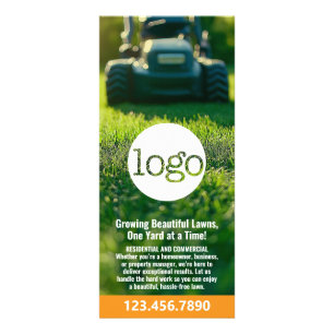 Carte Publicitaire Services de pelouse - Sciage, Logo d'aménagement p