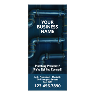 Carte Publicitaire Services de plomberie - Petite entreprise Plomber 
