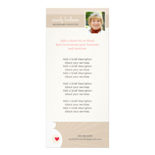 Carte Publicitaire SERVICES DE PRIX FEMME MOYENNE enceinte silhouette