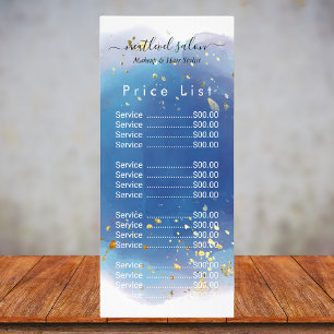 Carte Publicitaire Signature holographique Script moderne Parties sci