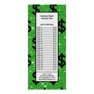 Carte Publicitaire Signe dollar noir argent entrepreneur Wall Street