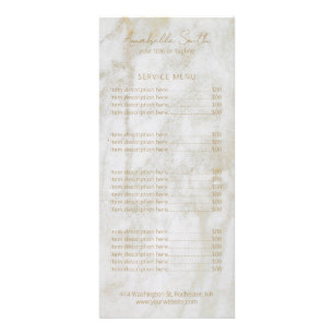 Carte Publicitaire Simple minimaliste Moderne Élégant Marbre Or