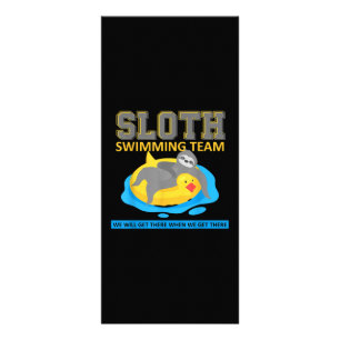 Carte Publicitaire Sloth Swim Team Swim Team Funny Cadeau