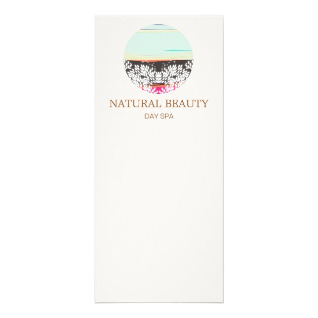 Carte Publicitaire Soins naturels Beauté Spa Sunrise Logo (Devant)
