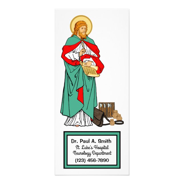 Carte Publicitaire St. Luke, Médecin bien-aimé (RLS 08; MedVers.) (Devant)