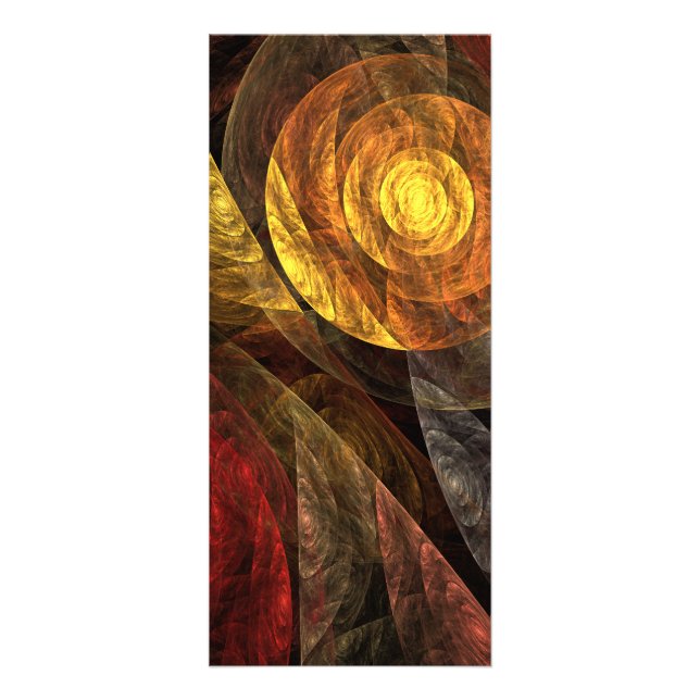 Carte Publicitaire Sun Flower Floral Moderne Art Motif Abstrait (Devant)