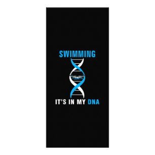 Carte Publicitaire Swimming Its In My DNA Funny Swimer Cool Love