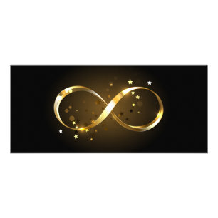 Carte Publicitaire Symbole d'infini doré