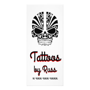 Carte Publicitaire Tattoo Skull