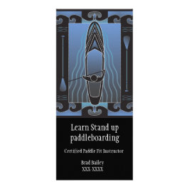 Carte Publicitaire Tenez les leçons de Paddleboard