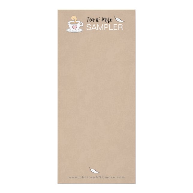 Carte Publicitaire Thé Brown, exemple de pack cadeaux d'affaires (Devant)