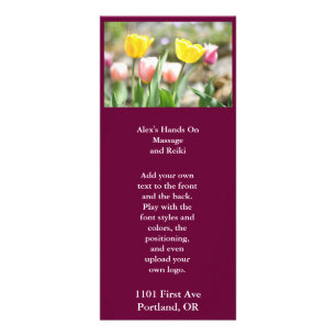 Carte Publicitaire Tulips de Pink et Yellow