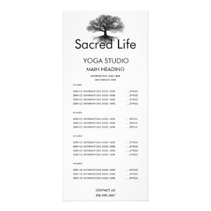 Carte Publicitaire Une Source Conception de l'Arbre de Vie