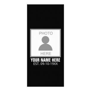 Carte Publicitaire Votre photo ici Nom et âge