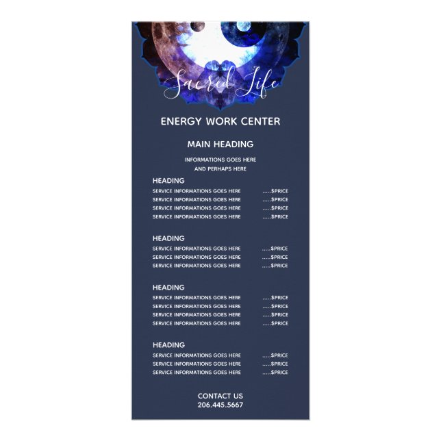 Carte Publicitaire Yin Yang Mystique, Holistique Spirituelle (Devant)