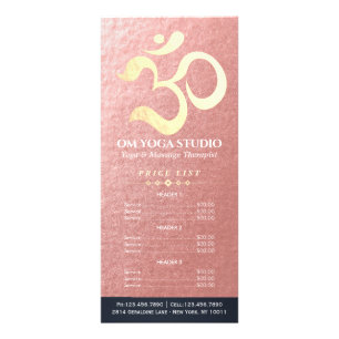 Carte Publicitaire Yoga Studio Méditation Instructeur Om Prix