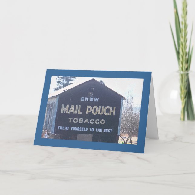 Carte Publicité classique de poche de courrier sur une (Devant)