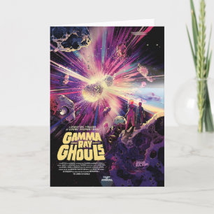 Carte Publicité pour un film d'horreur de science-fictio