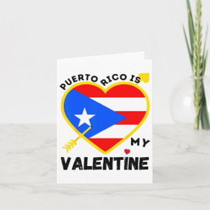 Carte Puerto Rico est mon jour de la Saint-Valentin Puer