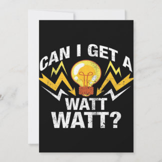 Carte Puis-je avoir un Watt Watt ? - Funny Electricien