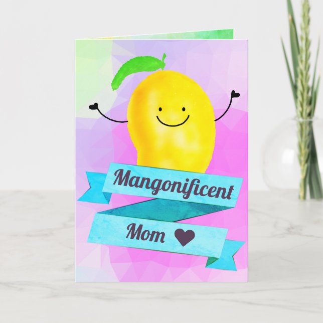 Carte Pun Mango Positif - Mangonificent Mom (Devant)