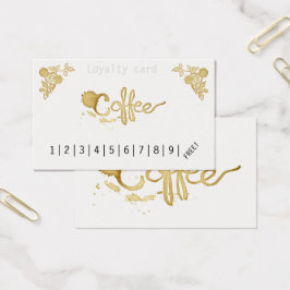 Carte punch café de fidélité classique