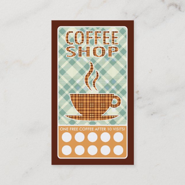 carte punch du café plaid (Devant)