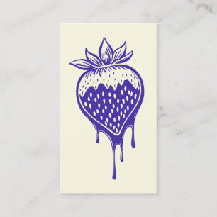 carte punch fidélité aux fraises chocolat