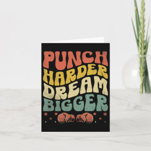 Carte Punch plus Harder Dream plus grand Boxer Sports Fo