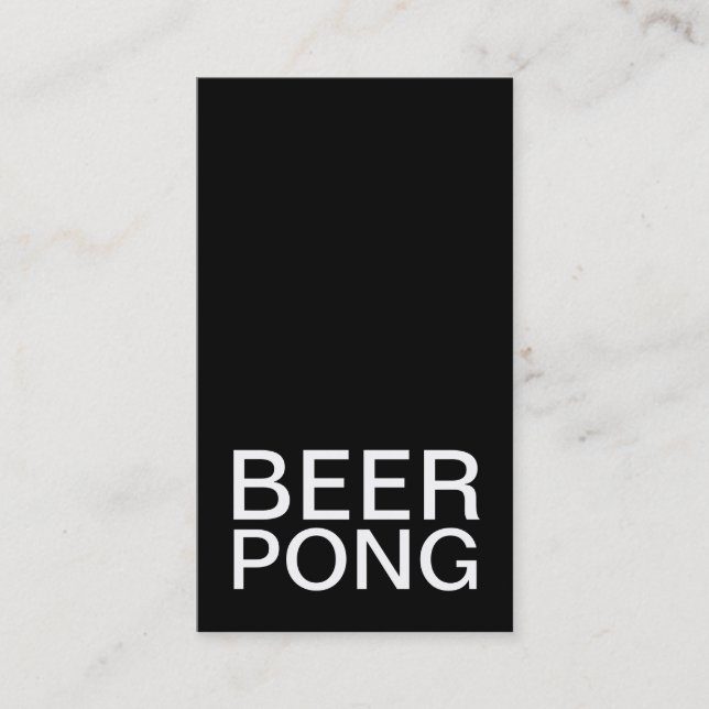 carte punch pong bière (Devant)