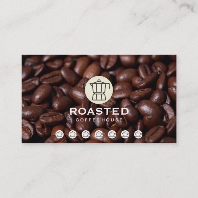Carte Punch pour haricots de café (Devant)