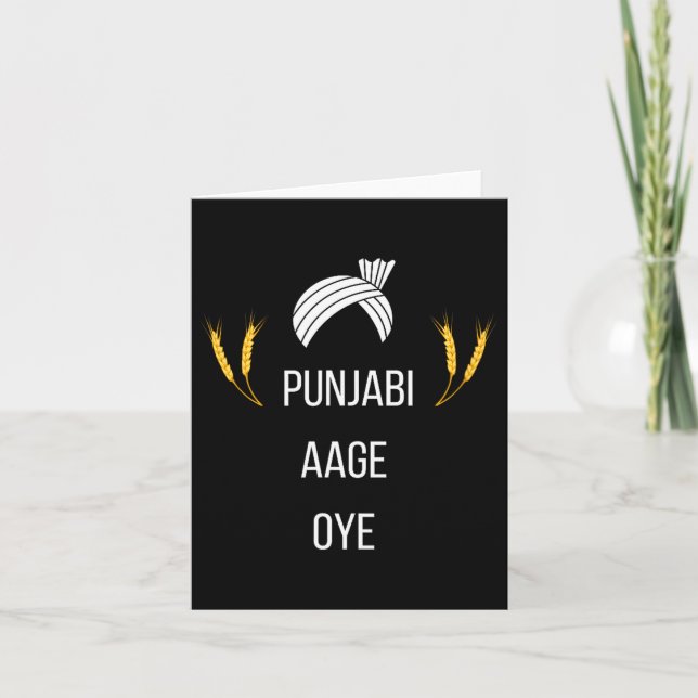 Carte Punjabi Aa Gaye Oye Diljit Dosanjh Lohri Gift Holi (Devant)