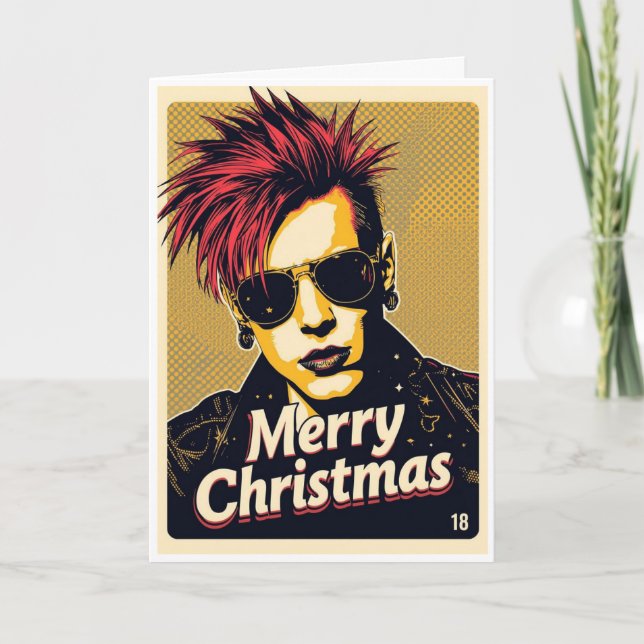 Carte punk christmas card (Devant)