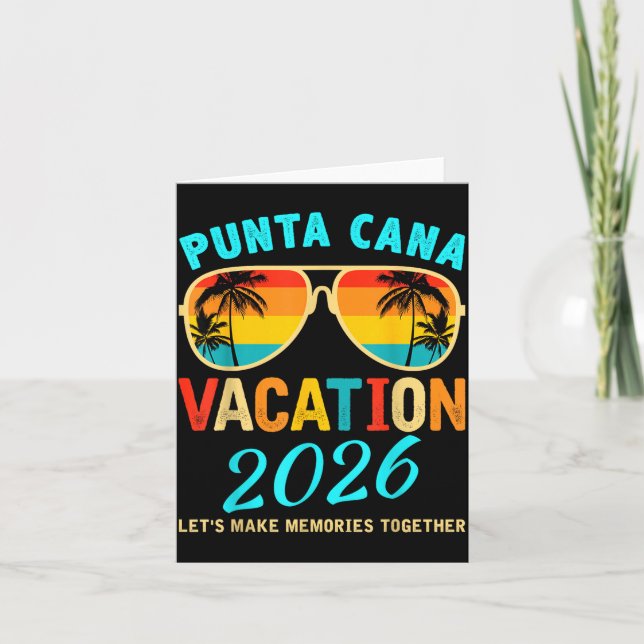 Carte Punta Cana Trip 2026 Beach Vacation Summer Hollida (Devant)