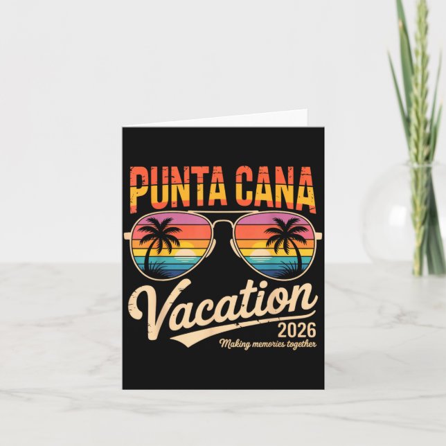 Carte Punta Cana Vacation 2026 Making Memories Summer Be (Devant)
