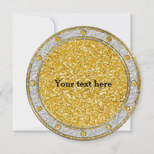 Carte PURE GOLD Splatter Motif / argent + votre texte