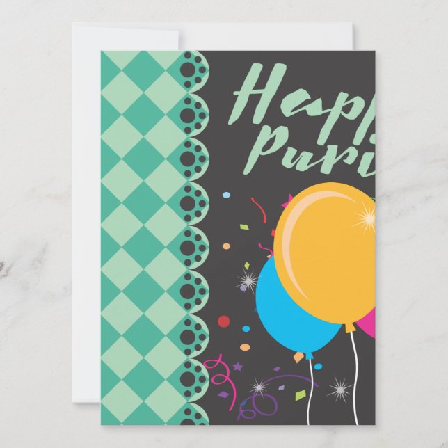 Carte purin heureux (Devant)